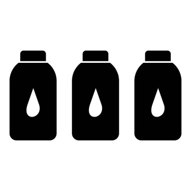 Plastik şişe simgesi, basit tarzı