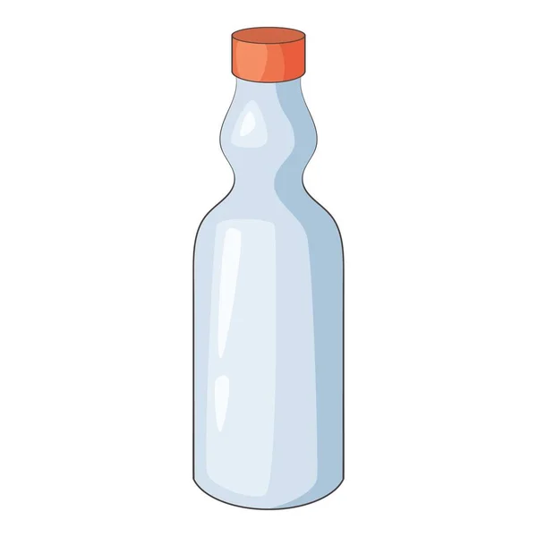 Икона пластиковой бутылки, стиль мультфильма — стоковый вектор