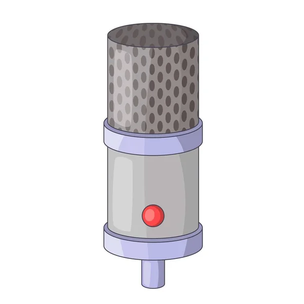 Studio microphone icon, cartoon style — Stock Vector