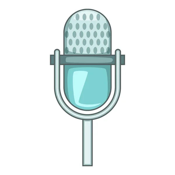 Icône de microphone de scène, style dessin animé — Image vectorielle