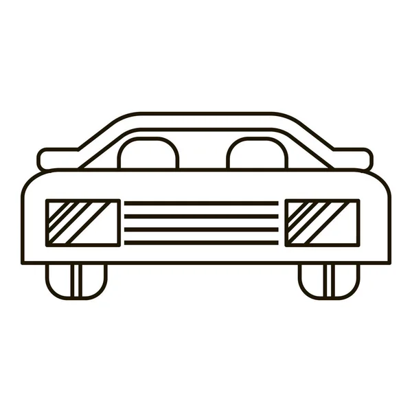 Icono del coche, estilo del esquema — Vector de stock