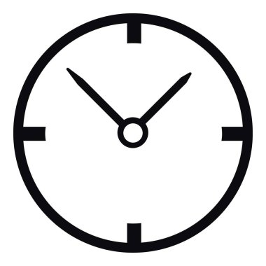 Küçük duvar Saat simgesi, basit tarzı