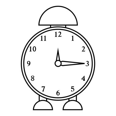 Alarm saat simgesi, özet biçimi