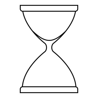 Kum saati simgesi, anahat stili