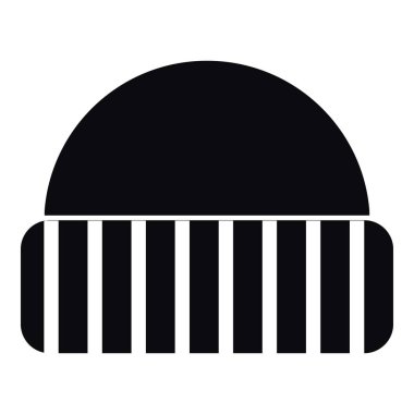 Sıcak şapka kutsal kişilerin resmi, basit tarzı