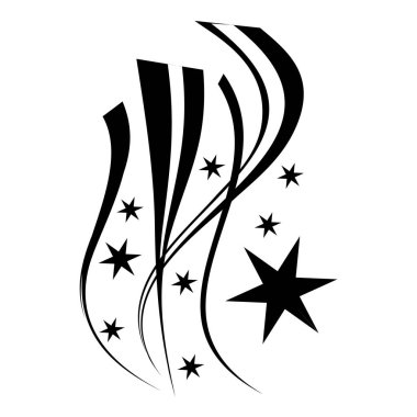 Havai fişek simgesi, basit tarzı