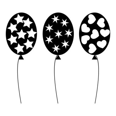 Balonlar simgesi, basit tarzı