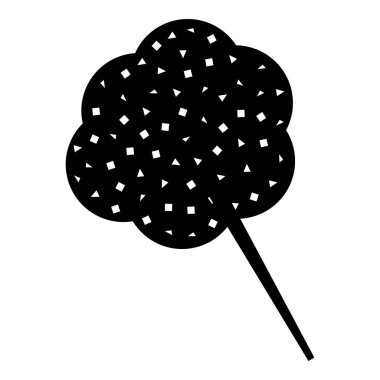 Pamuk şeker simge, basit tarzı