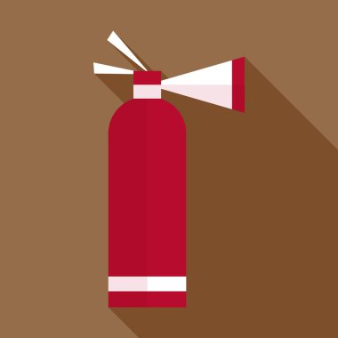 Yangın söndürme simgesi, düz stil