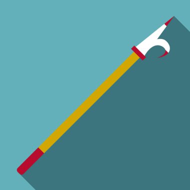 Yangın gaff simgesi, düz stil