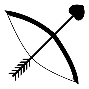 Cupids bow simgesi, basit tarzı