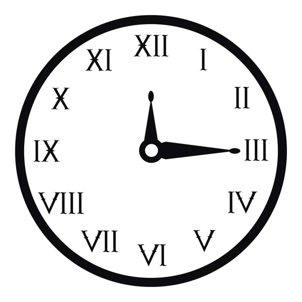 Icono de reloj de pared, estilo simple — Archivo Imágenes Vectoriales