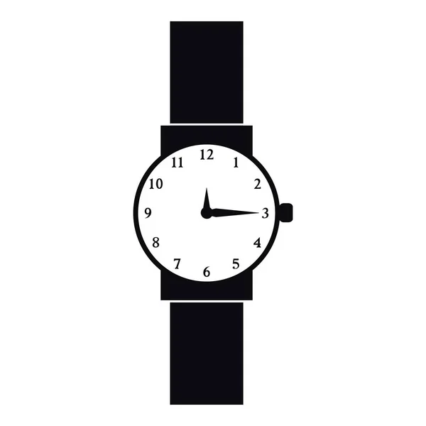 Ícone de relógio de pulso, estilo simples — Vetor de Stock