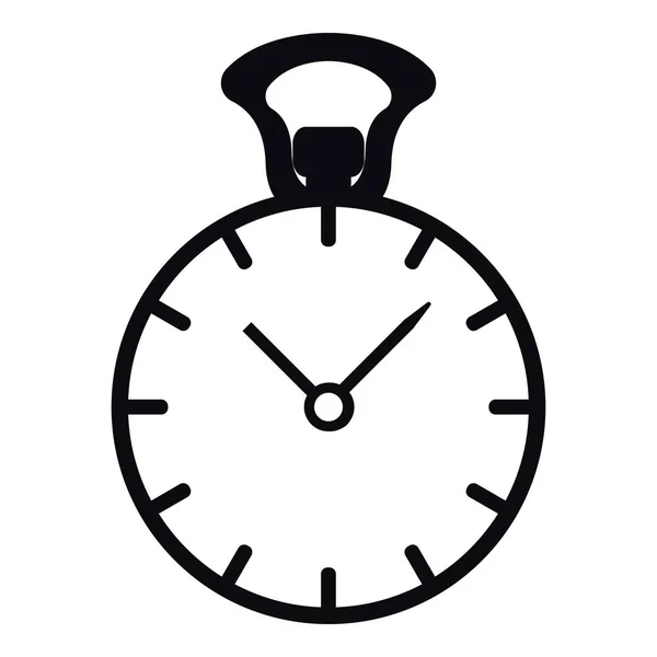 Stopwatch pictogram, eenvoudige stijl — Stockvector