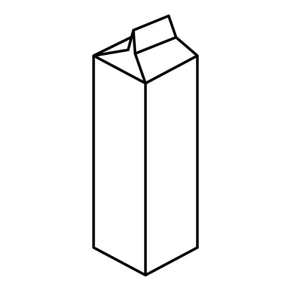 Icono del paquete de papel, estilo de esquema — Vector de stock