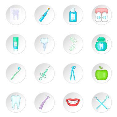 Diş hekimi Icons Set