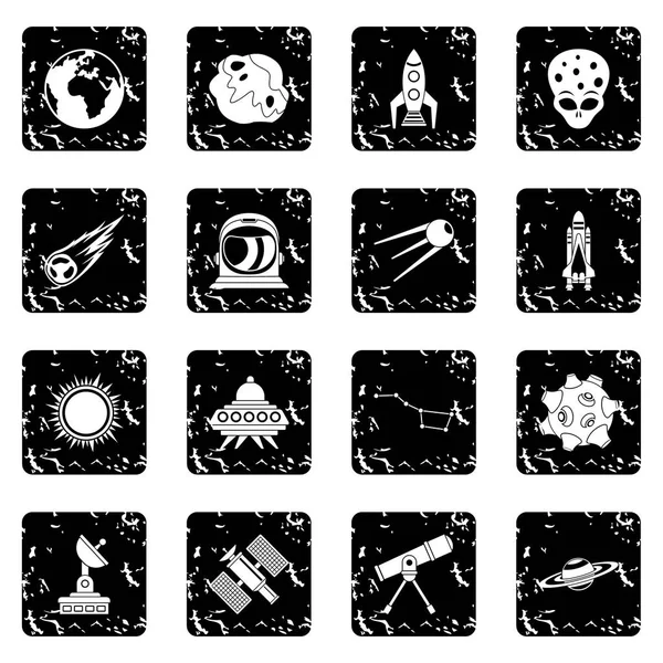 Ruimte icons set — Stockvector