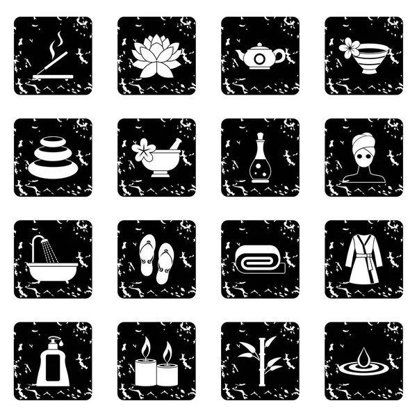 Conjunto de iconos de tratamientos spa — Archivo Imágenes Vectoriales