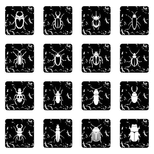 Bugs icônes ensemble — Image vectorielle