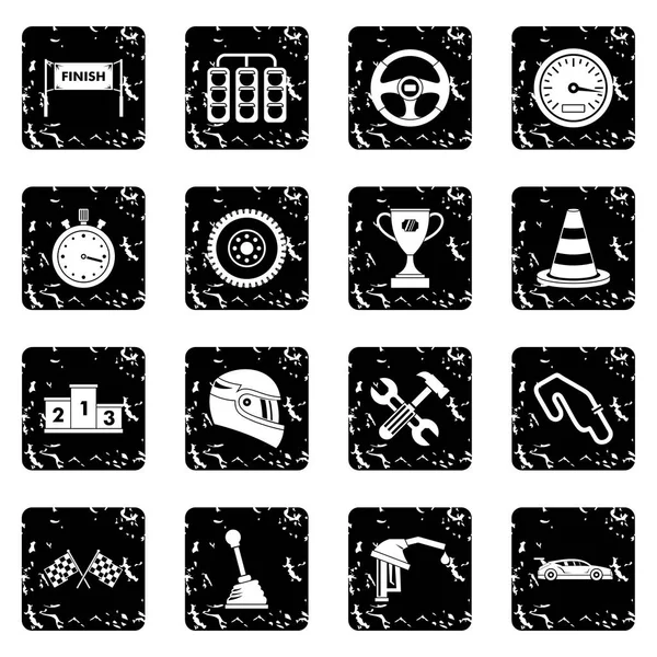 Conjunto de iconos de velocidad Racing — Vector de stock