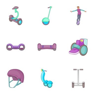 Modern kentsel ulaşım aygıtı Icons set