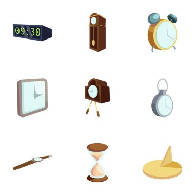 Zaman simgeleri ayarla, tarzı çizgi film