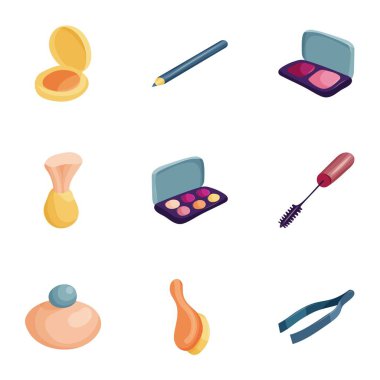 Kişisel bakım Icons set, karikatür tarzı