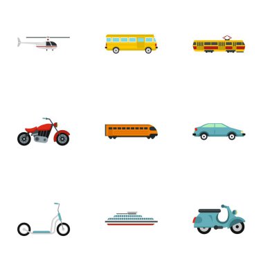 Araçlar Icons set, düz stil