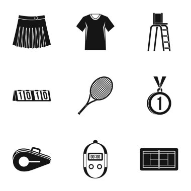 Tenis Icons set, basit tarzı oyun