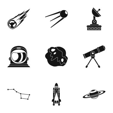 Cosmos Icons set, basit tarzı