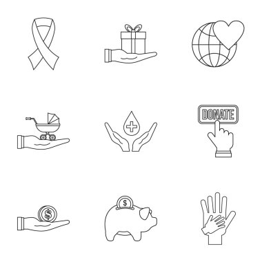 Patronaj Icons set, anahat stili