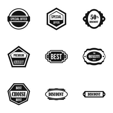 Rozet Icons set, basit tarzı