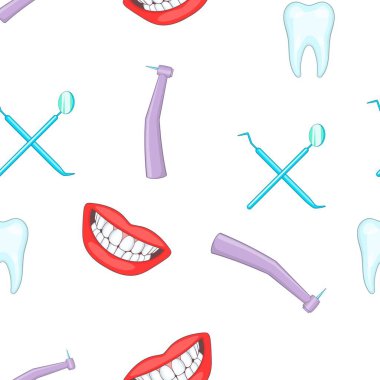 Stomatology desen, karikatür tarzı