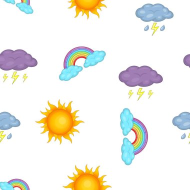 Hava tahmini desen, karikatür tarzı