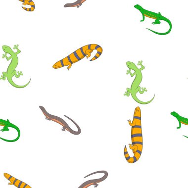 İguana desen, karikatür tarzı