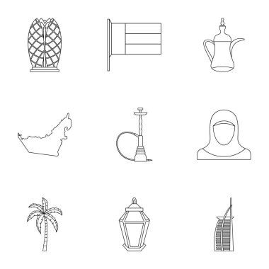 BAE Icons set, anahat stili turizm