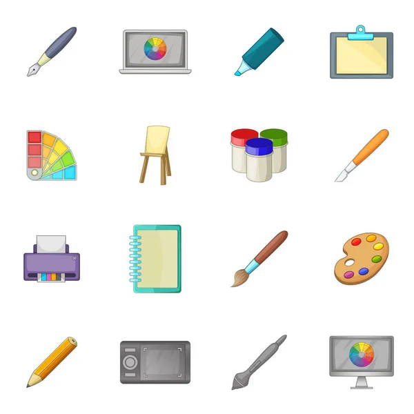 Drawing Tools Icons Set, Cartoon Style Royalty Free SVG, Cliparts, Vectors,  and Stock Illustration. Image 78408443.