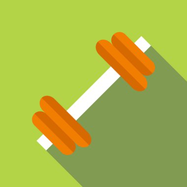 Dumbbell simgesi, düz stil