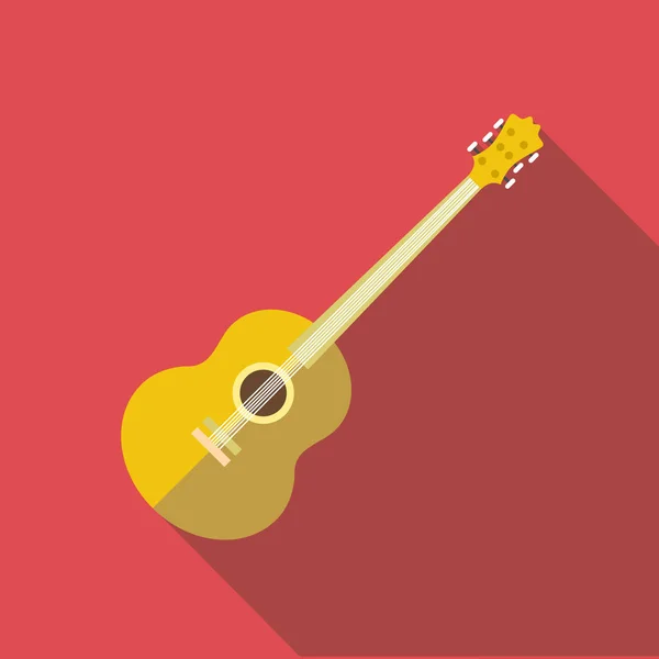 Gitarr-ikonen, platt stil — Stock vektor