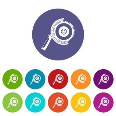 Daire testere set simgeleri