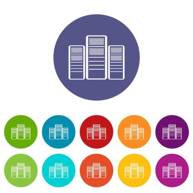 Veritabanı sunucuları Icons set