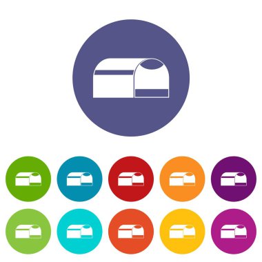 Booth için köpek Icons set