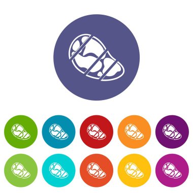 Biftek Icons set