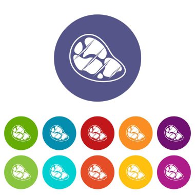 Biftek Icons set