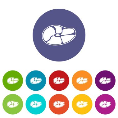 Biftek Icons set
