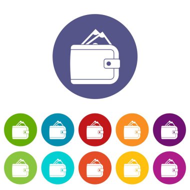 Çanta para set simgeleri ile