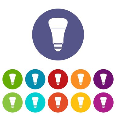 Led ampul set simgeleri