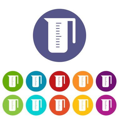 Ölçüm fincan Icons set