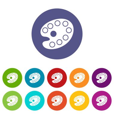 Resim paleti Icons set