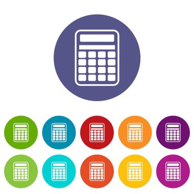 hesap makinesi Icons set